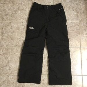 The North Face HyVent Black Ski Snow Pants Youth Boys L (14-16 ) Waterproof